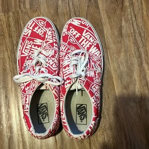 Vans Red and White